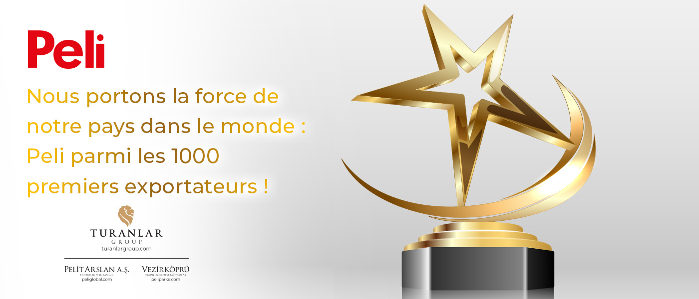 PELI figure parmi les 1000 premiers exportateurs de Türkiye !